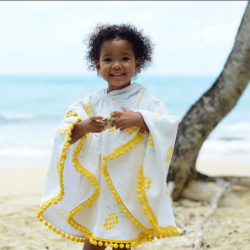 Poncho Eponge Enfant Ananas