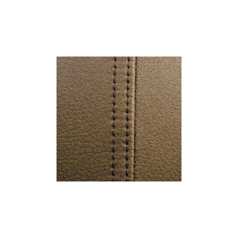 Balle d'assise design simili cuir marron avec poignée D65 FRANKIE