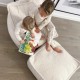 Pouf enfant carré Pillow blanc