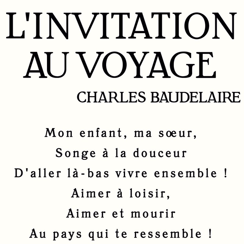 Ppaier Peint L Invitation Au Voyage De Charles Baudelaire